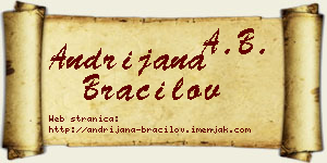 Andrijana Bracilov vizit kartica